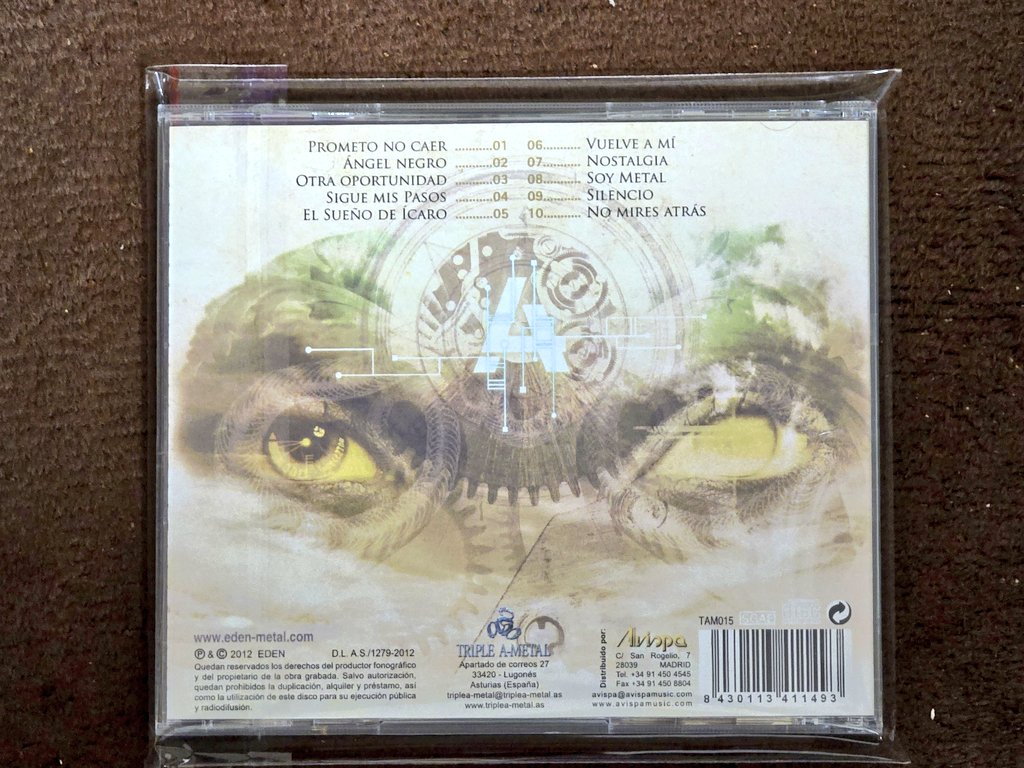 5VVtXrvsVbki5yZ's tweet image. 昨日、🇪🇸のメロパワ・バンド"#EDEN"の2013年にリリースされた4th.『Quattro』と2019年にリリースされた5th.『El despertar de los suenos』が一緒に我が家へやって来ました👏

先に3rd.と2024年最新神盤『alma de libertad』は購入しましたが、哀愁味溢れる王道スパニッシュ・メタルだったので期待大👍🏻