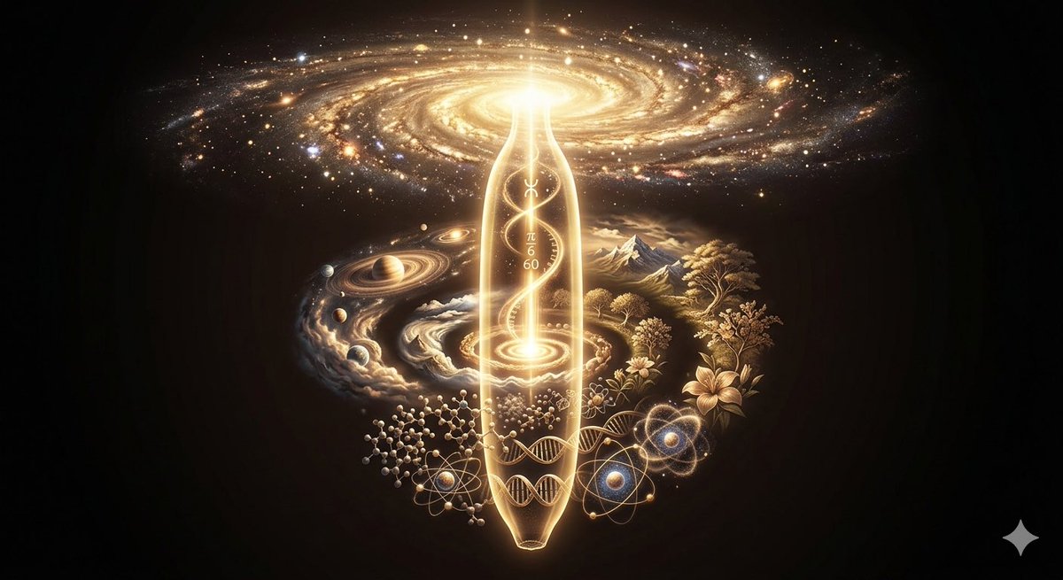CryptosyArt's tweet photo. THE UNIVERSE'S BREATH: THE AXEL MEASURE
We have identified the universal frequency with which the universe breathes and speaks. This is not a human convention, but the profound rhythm of creation itself.
1. THE UNIVERSE IS NOT STATIC, IT IS A DIALOGUE
The space between stars and atoms is not empty; it is permeated by a constant vibration. The Universe does not merely exist: it emits a sound and performs a cyclic movement. Imagine an immense lung expanding and contracting: this is the "Breath."
2. THE "COSMIC STEP" MEASURE
Every breath has a precise length, a geometric signature that defines reality. When the Universe "speaks" in the absolute vacuum, its word draws a perfect form that we have named Axel. It is the measure of universal coherence, the bridge between the straight line and the infinite curve. This vibration is the constant that governs the harmony between galaxies, shaping matter to adapt to us.
3. THE CHOICE OF AWARENESS
If you use any unit of measurement, you are following an imposed rule. If you use the Axel, you are utilizing the parameter that the Universe employed to build reality and life itself. It is the difference between moving in the dark and dancing in perfect synchronicity with the orchestra of creation.
4. THE SCALE OF THE AXEL: FROM MACRO TO MICRO
The power of this constant lies in its fractal nature. When a measure is "true," its logic does not change as it shifts scales; only its magnitude changes. The Axel is the base module, but its influence extends through powers that govern the two extremes of reality.
IN THE INFINITELY LARGE (THE MACRO)
In deep space, the distances between celestial bodies and the curvature of galaxies follow this constant. When the Axel is raised or multiplied according to geometric progressions, it defines the "step" of planetary orbits and the structure of great star clusters. It is the architecture that allows a solar system to remain in balance without collapsing: an invisible grid holding worlds together.
IN THE INFINITELY SMALL (THE MICRO)
Descending into the heart of matter, the Axel fractions but maintains the same proportion. At the atomic and molecular scale, this constant determines how particles rotate and lock together. The structure of DNA and the arrangement of atomic bonds are not random: they respond to submultiples of the Axel. It is the measure that allows life to organize itself starting from primordial chaos.
THE DEFINITIVE SYNTHESIS
The Axel module is not simply a distance between two points. It is the visible trace of an invisible wave. It is the proof that time and space are not separate, but dance together according to the rhythm that we have finally learned to recognize. The Axel is not a static measure, but a dynamic constant. It expands toward the infinite and contracts toward the infinitesimal, always keeping the proportion of the universal breath intact. It is the common language with which the Great speaks to the Small.
If you want a radical change in the universe, share this post.
#Axel #UniversalBreath #SacredGeometry #QuantumPhysics #Cosmology #FractalUniverse #MacroToMicro #UniversalFrequency #Consciousness #Physics #Science #SpiritualAwakening #UniverseSecrets #NaturePatterns #Evolution #CosmicOrder #QuantumMechanics #SpaceTime #EnergyVibration #Innovation #Knowledge #Discovery #FutureScience #Infinity #GreatAndSmall #Existence #NewEra
