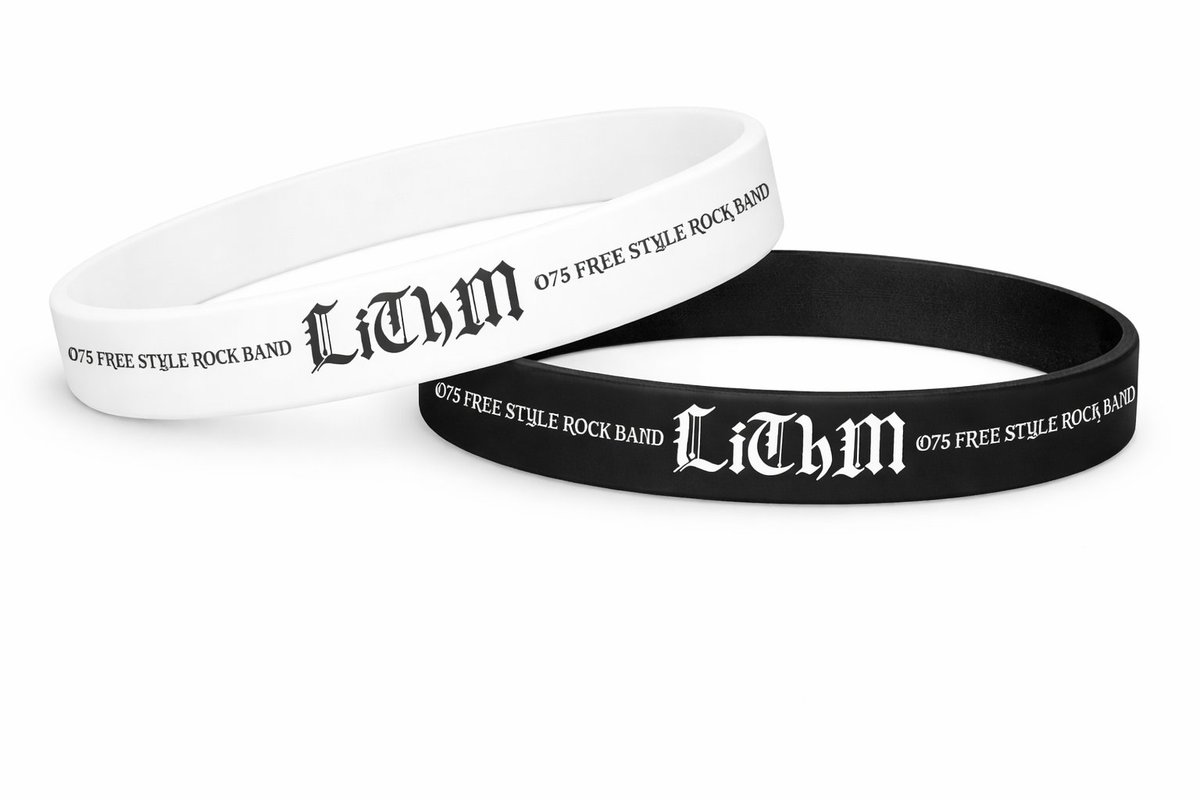 JunichiBas36855's tweet photo. LiThM new item
ラバーバンド発売!
1個500円（税込）black&amp;white
発売記念として!!
5/2京都ARCDUEXで開催されるライブにて前売りチケット購入者全員にラバーバンドプレゼント致します!!!
（※この日だけの限定企画なのでお見逃しなく♪）

LiThMタオル
1500円（税込）も
残りわずかになってます!!! https://t.co/RO2h4ZM2vN