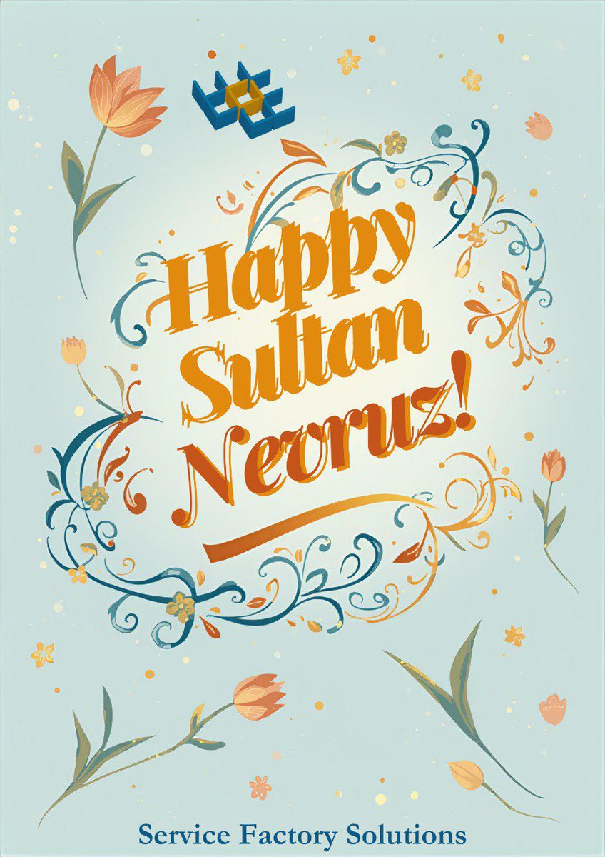 Serv_Factory_S's tweet photo. 🌿✨ Happy Sultan Nevruz! ✨🌿

Wishing you a day filled with renewal, peace, and positive energy.
May this special moment bring prosperity, harmony, and fresh beginnings to you and your loved ones.

#SultanNevruz #Nevruz #SpringCelebration #Renewal #Peace #NewBeginnings https://t.co/2O8vmiI9Mz