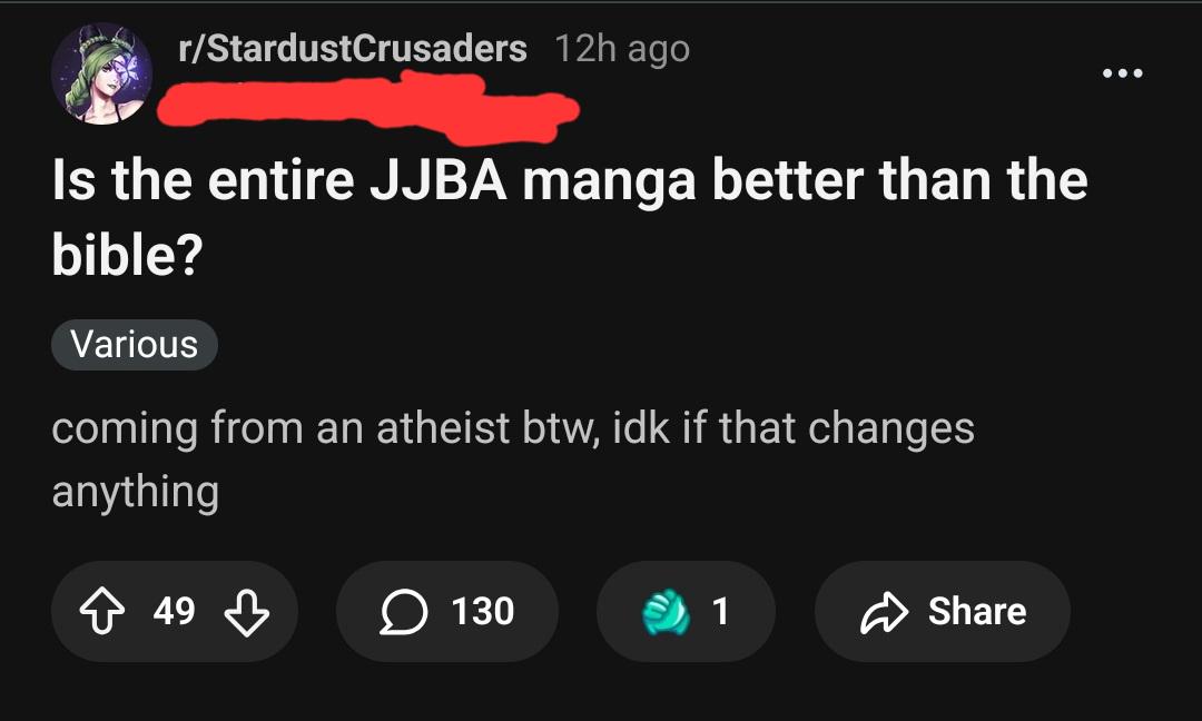 Cursed JoJo tweet media