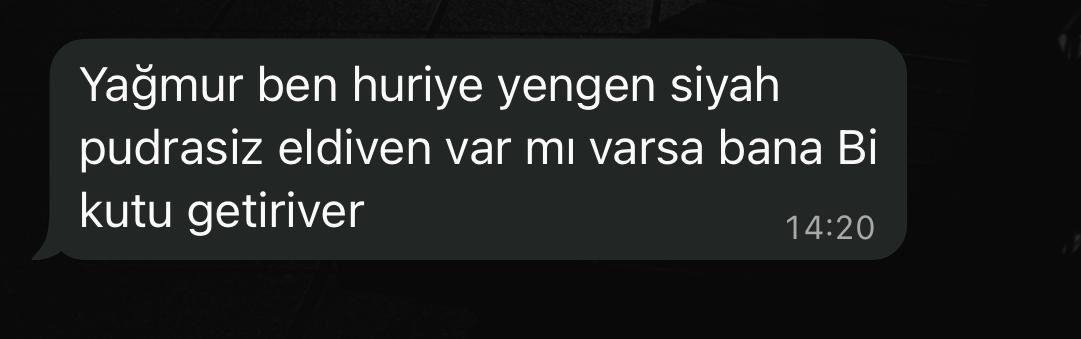 Yağmur kimse huriye yengesine eldiven götürsün