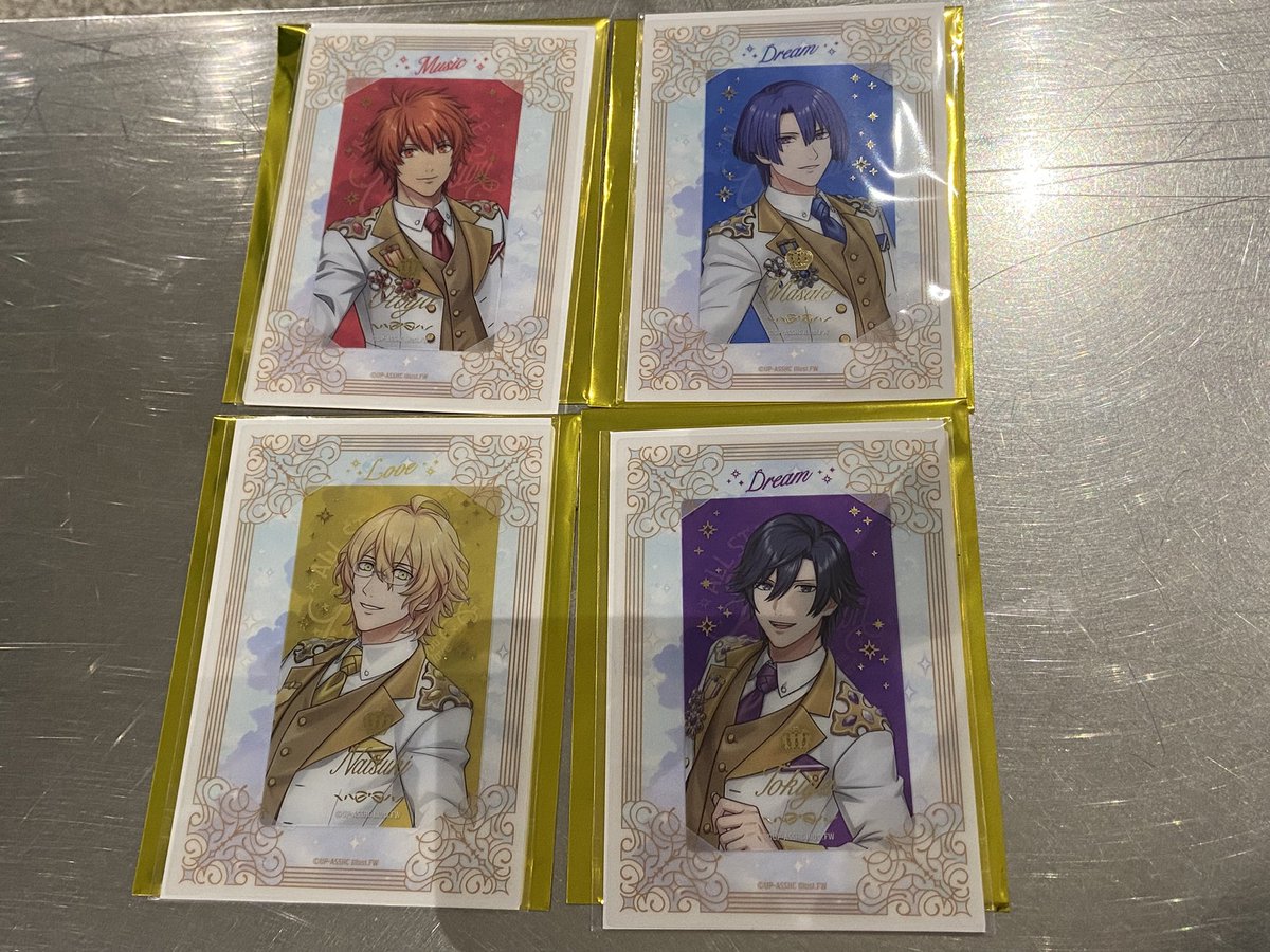matcha_tw's tweet photo. 【交換】
うたプリ 　ASSHC　ビジュアルカード

譲
音也　真斗　那月　トキヤ

求
嶺二　蘭丸　各1ずつ

現地手渡し希望
纏めての方優先
検索からもお気軽にお声がけください。 https://t.co/Ino4TIQD4a