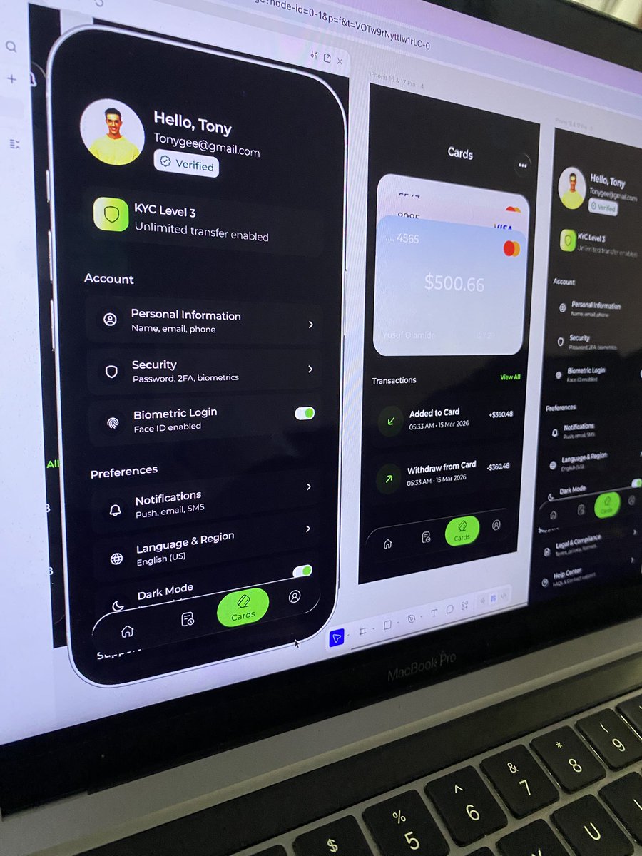 olatheuiuxguy's tweet image. I’m currently working on a cross border fintech mobile design called #Bridge. I’m always open to any job opportunities feel free to a dm🙂✌️ #Fyp #Viral #Design #uiuxdesigner #productdesign