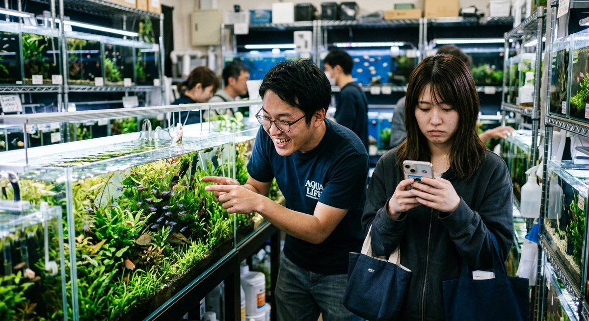 ねぎちゃん@アクアリウムあるある tweet media