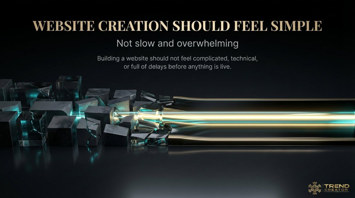 AiTrendCreator's tweet image. No coding does NOT mean low quality 👀

It means faster execution ⚡
Cleaner workflow ✨
Less stress 😌
And more focus on what actually matters

Launching your website and growing your presence 🌐🚀

#TrendifyWeb #NoCodeWebsite #BuildSmart #DigitalPresence