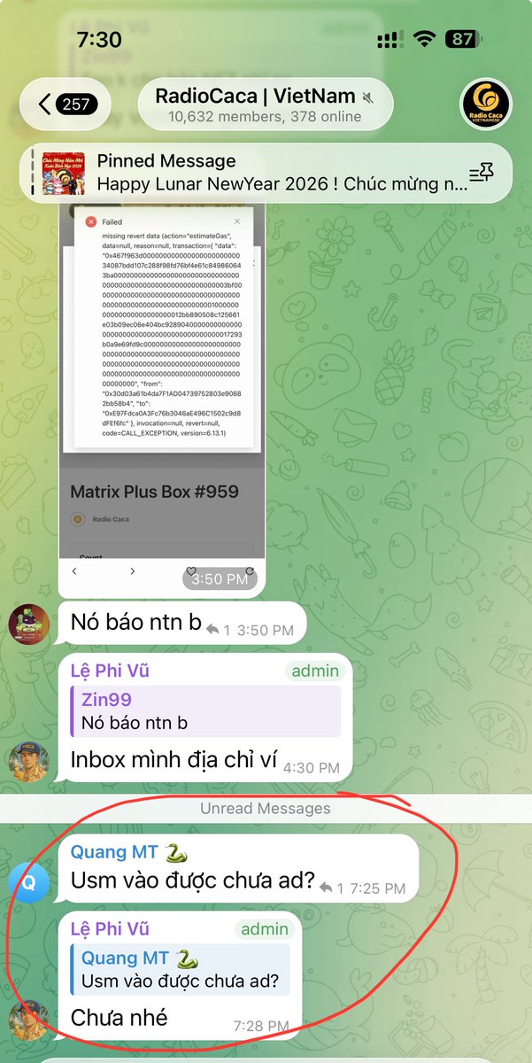 Nếu thằng <a href="/Lephivu001/">꧁༺ Lệ ⋆ Phi ⋆ Vũ ༻꧂</a> mà có tí đức thì con cháu nó còn có tí phúc

$usm thông báo bảo trì từ 15/12/2025, đến giờ vẫn chưa mở lại và cũng ko có lịch mở

Đáng lẽ nó phải nói là dự án đã đóng, đằng này nó vẫn gieo hi vọng cho nđt! 

Thằng thất đức!