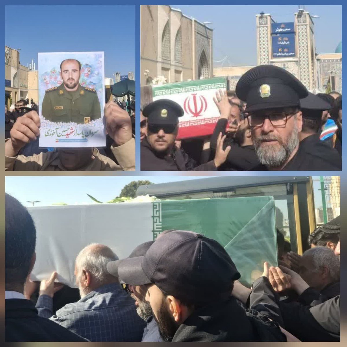 پیکر فرزندان غیور خراسان جنوبی که در حملات رژیم متجاوز صهیونیستی آمریکایی به شه..دت رسیدند‌‌ برای تشییع و خاکسپاری به زادگاهشان منتقل شد.مراسم وداع به پیکر مطهر این شهدا امشب ساعت ۲۱ در میدان اجتماعات شهید رئیسی بیرجند برگزار می‌شود.