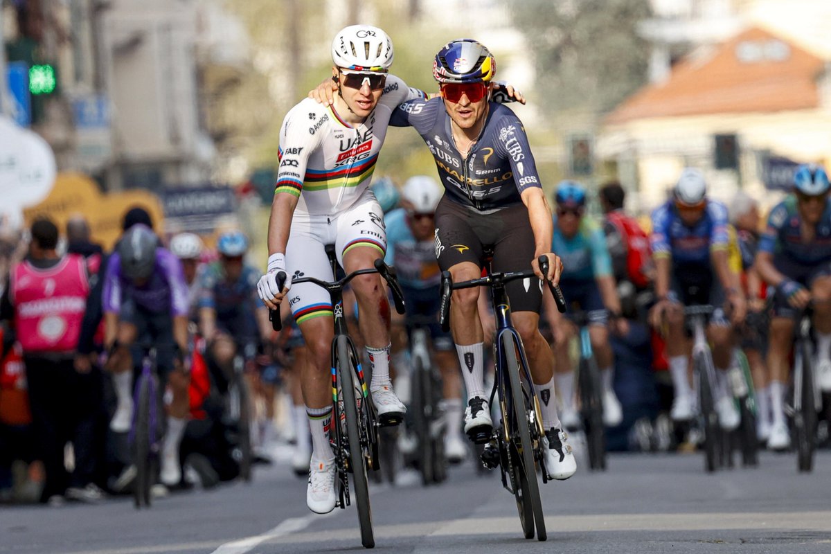 Domestique___'s tweet photo. 🇬🇧 Pidcock on 🇸🇮 Pogacar’s hints that he may never ride 🇮🇹 Sanremo again

“Tadej said he’s not going to come back now he’s won. So what motorbike am I going to have now to sit behind?”

📰 https://t.co/9MTzsgGfre

📸 Cor Vos https://t.co/1CEGQjXqlv