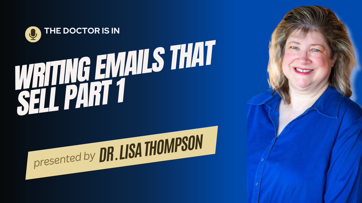 DrLisaThompson's tweet image. Your first email is key to creating loyal buyers—learn how to write one that builds trust and leads to sales. 

youtu.be/hrYYYycxjjM