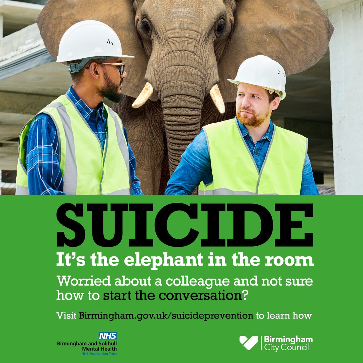 healthybrum's tweet image. You don’t need to be a mental health professional to talk about suicide. If you’re worried about a colleague: 

💬 Ask how they’re doing 
👂 Listen without judgement 
💙 Say you care 
📞 Encourage support 

🔗 birmingham.gov.uk/suicideprevent… 
#SuicidePrevention #BirminghamPublicHealth