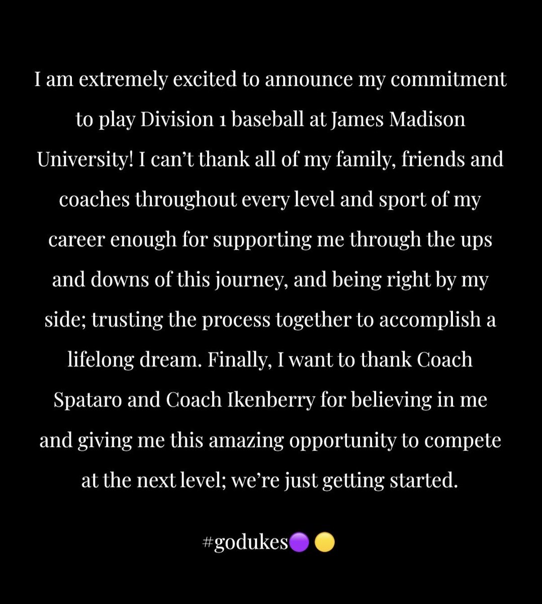 caden_stoops's tweet photo. Go Dukes!

@CoachSpat15 @DylanElber https://t.co/Qf7M0i0Ier