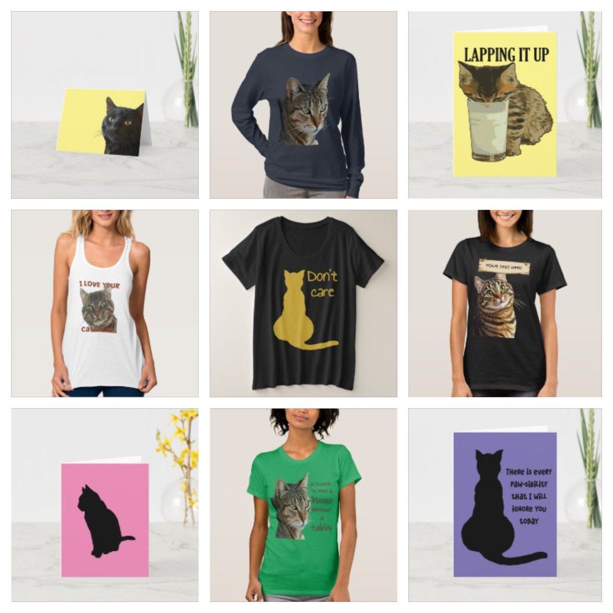 TaicheTees's tweet image. Perfect for birthdays gifts. Customize your fave designs and rock your cat-loving personality your way!
#CatMom #CatLady #CatLovers #FunnyCat #CuteCats #CatLife #PetLovers #FelineVibes #GiftIdeas #CatStyle  #AnimalLovers #ShopSmall  #InMyCatLadyEra #taiche zazzle.com/collections/ca…
