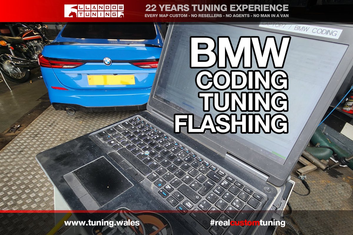 𝗕𝗠𝗪 𝗖𝗢𝗗𝗜𝗡𝗚  •  𝗣𝗥𝗢𝗚𝗥𝗔𝗠𝗠𝗜𝗡𝗚  •  𝗙𝗟𝗔𝗦𝗛𝗜𝗡𝗚

BMW work is a different level, and it needs the right tools and the right knowledge to do it properly.

At Llandow Tuning we are equipped with AutoHex, AVDI and BMW Explorer, giving us deep access to modules,