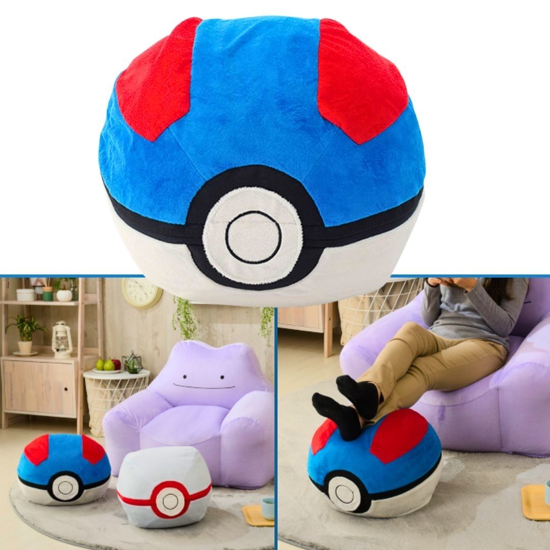 mecchaJP's tweet image. Pokémon Poké Ball Ottoman Cushion - Great Ball  - Check it out at the link below!
🛑 buff.ly/mHR5kGU 
#Pokemon #Pokeball