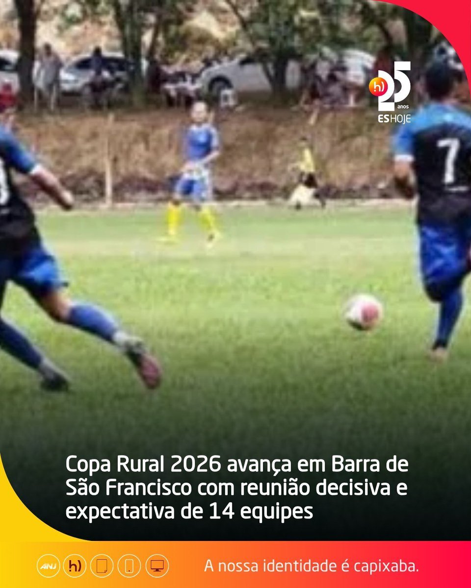 eshoje's tweet photo. A Copa Rural de Barra de São Francisco se prepara para mais uma edição, consolidando-se como um dos principais eventos esportivos do município. 🏆⚽
Saiba mais sobre a preparação do torneio em ES Hoje.
https://t.co/qKNnxMw0gV
#coparural #futebolamador #eshoje https://t.co/SRqM8yvMpe