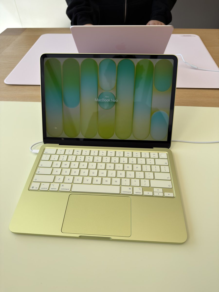 generothegreat1's tweet photo. 2026 MacBook Neo available for preorder in these Colors Indigo Blush Citrus Silver Send a dm for inquiries https://t.co/YhujnlnV8Q