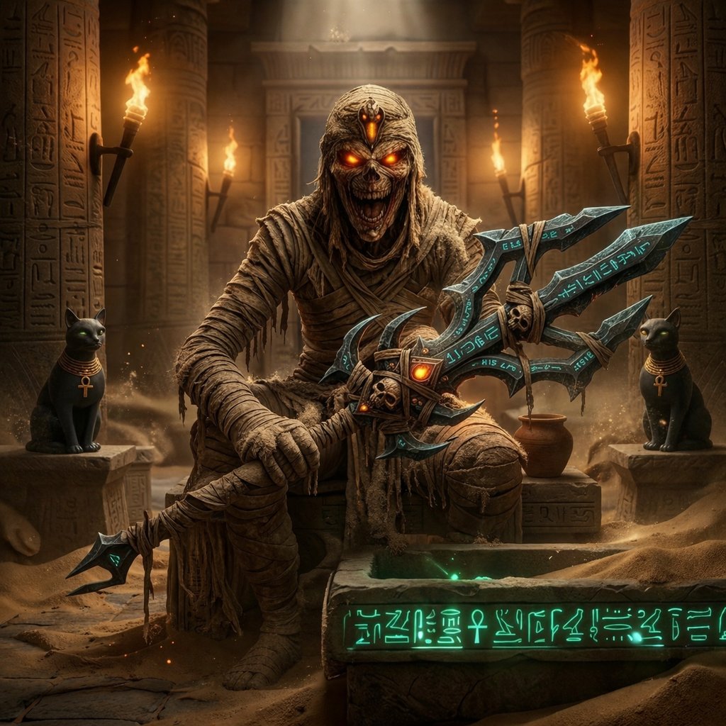 vantaTemple's tweet photo. 𓆣 THE MUMMIES

They were once priests…
keepers of sacred rites and forbidden knowledge.

But when the temple fell into silence,
They chose power over peace.

Now they rise from their tombs —
not as protectors…
but as vessels of something far older than death.

Their eyes burn with stolen souls.
Their curse spreads with every step.

They do not chase you.
They wait.

Because in the end…
everyone enters the tomb 𓆣