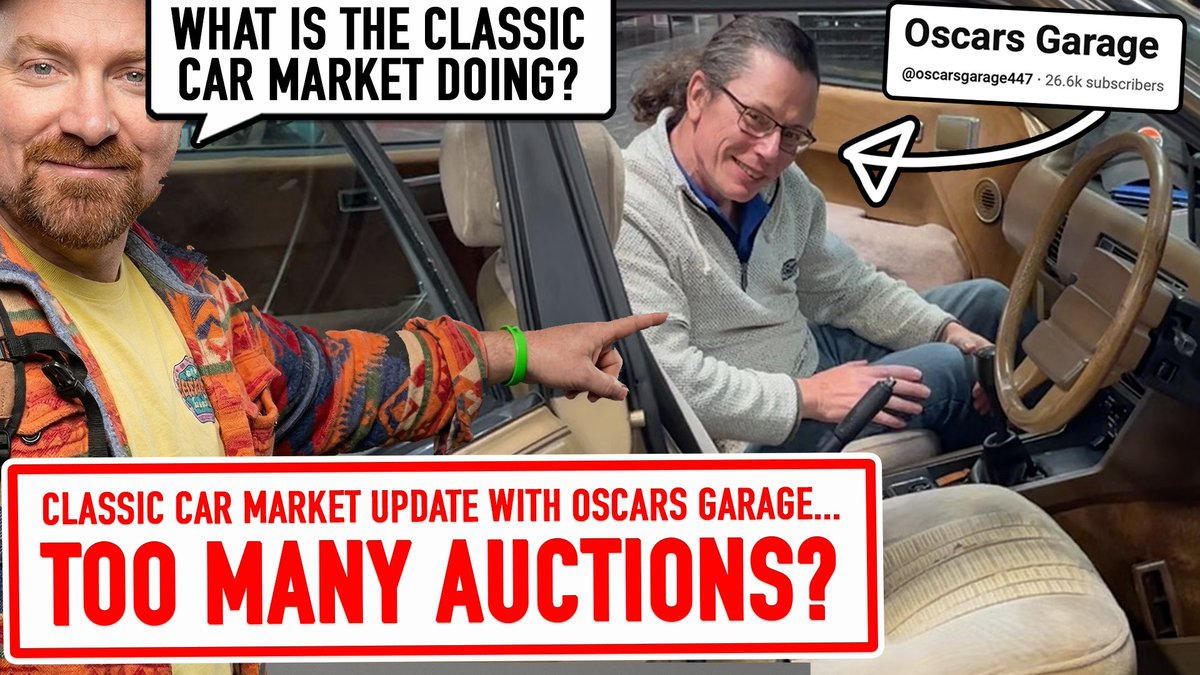 SPECIAL SUNDAY VIDEO...
Well, it's more of a podcast.

I met up with Oscars Garage at the Practical Classics NEC Show for a chat about AUCTIONS.

Are there too many classic car auctions in the UK?
What's the classic car market doing at the mo?
What car should you be buying this