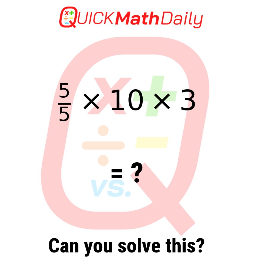 QuickMathDaily's tweet image. Quick math workout! Can you get this one right? ⚡

#MathSkills #MathProblem #StemEducation #LearnMaths #Mathematics