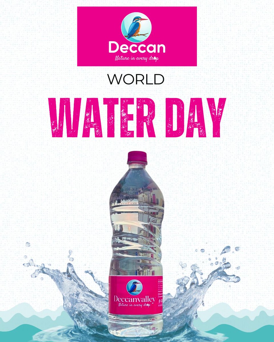 Deccanwater's tweet photo. World Water Day🌊💧 https://t.co/A3W5gNpomH