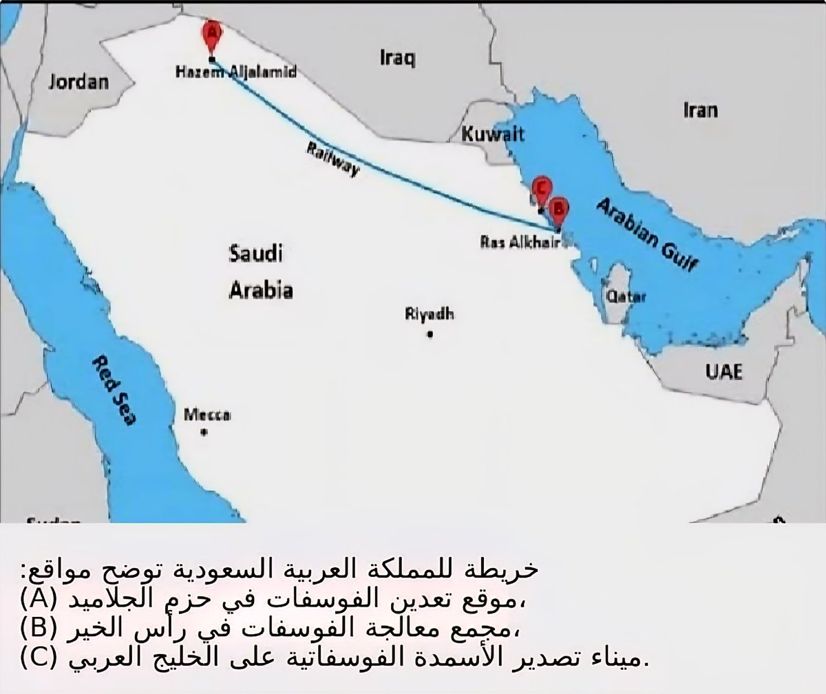 أهمية صادرات المملكة للأمن الغذائي العالمي

شرح أهمية سماد الفوسفات السعودي والمعروف (Di-ammonium Phosphate) وهو اختصار لـ "فوسفات ثنائي الأمونيوم"

تكمن أهميته في كونه السماد الفوسفاتي الأكثر طلبا عالميا ويعتمد العالم عليه في إنتاج المحاصيل الاستراتيجية بشكل كلي. هذا السماد