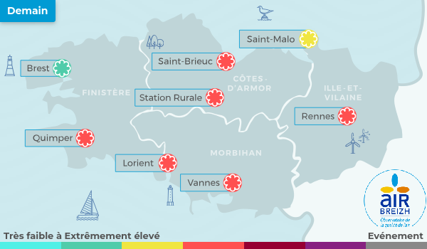 Air_Breizh's tweet photo. Indices Pollen du 22/03/2026 pour la région Bretagne.
Retrouvez plus d'informations en allant sur https://t.co/j5TZEQKMID
Pour un indice Pollen sur votre territoire : https://t.co/BXL099cnaq
#QualiteAir #AASQA https://t.co/5QKOYFYsVz