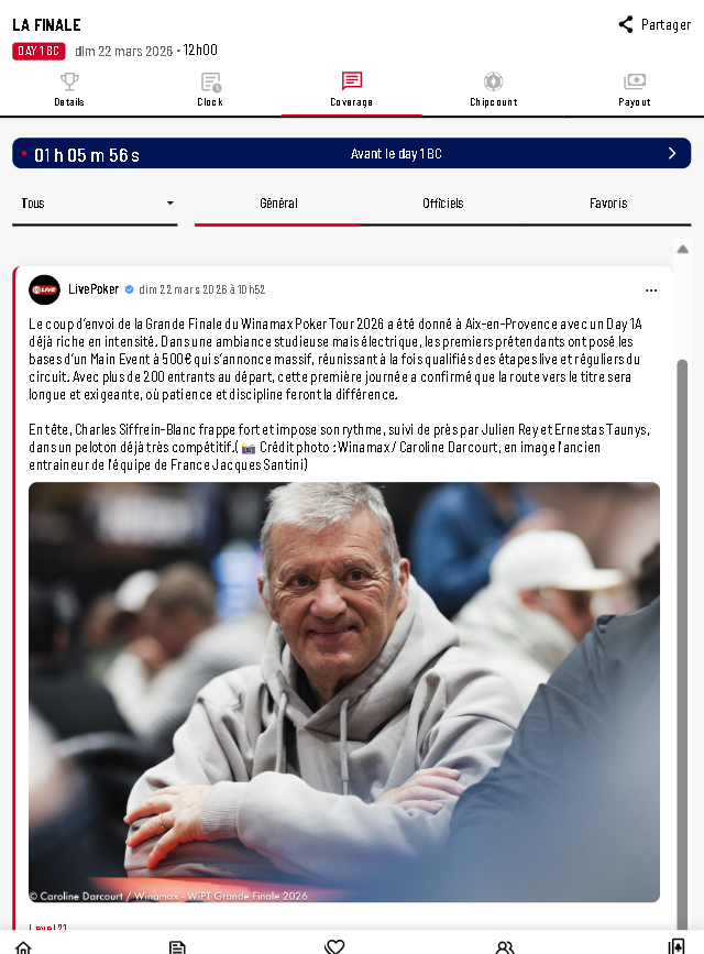 Live_Poker's tweet photo. La Grande Finale WiPT 2026 by Winamax : résultas, chipcount, infos, émotions, c'est à suivre et uniquement sur l'application officielle Livepoker en un clic : https://t.co/LJxfmMX66f
#winamax #WiPT #pasinogrand #Texapoker #GrandeFinale https://t.co/mexibvjzhp