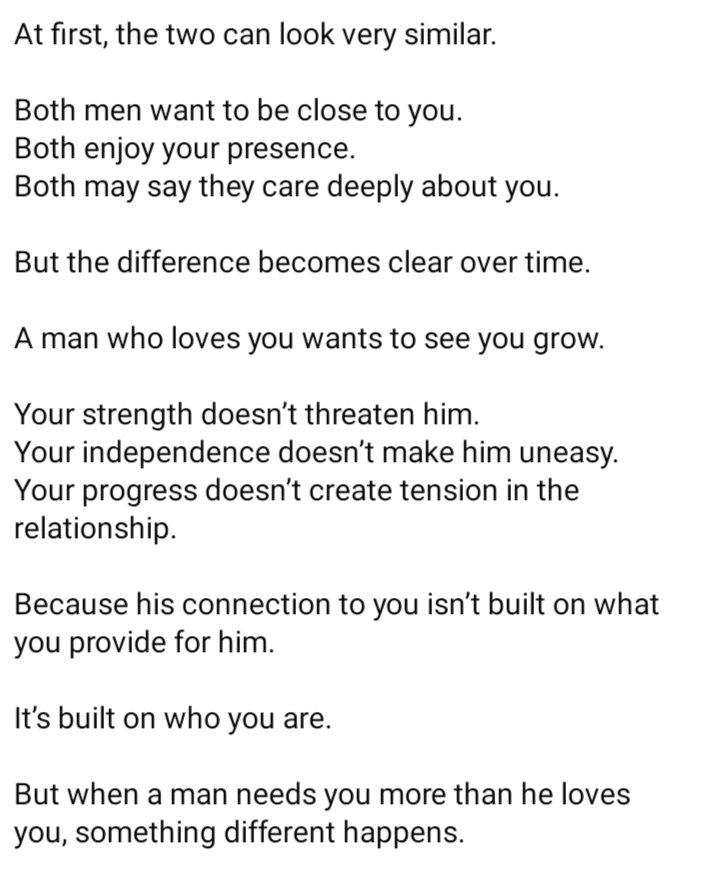 beBeaconofLIGHT's tweet image. Always choose the one who loves you more than the one who needs you. ❤️🙏☝️✝️

#greenflags #redflags #lifehacks #relationships