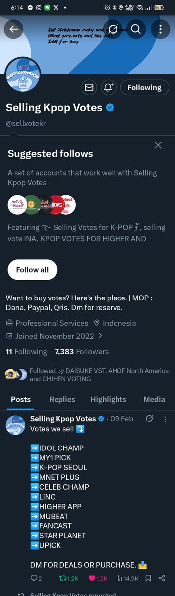 AHOF STREAMERS VT tweet media