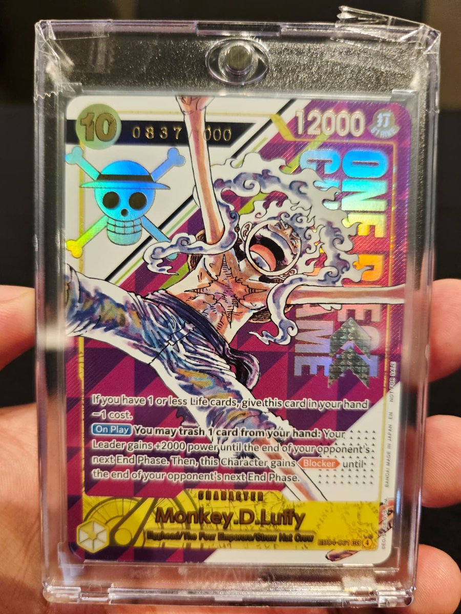 Check out the Gear 5 Luffy Serial Card! #onepiecetradingcardgame