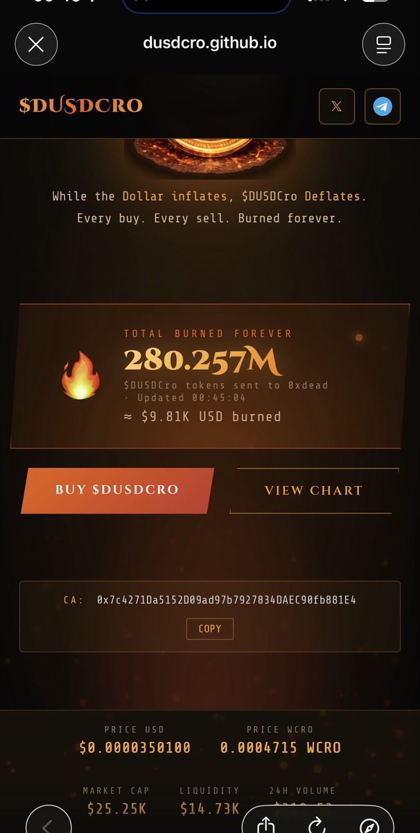 Deflationary DUSD tweet media