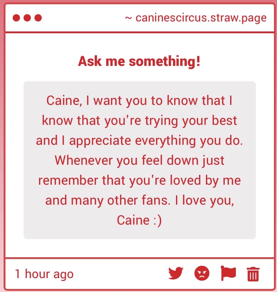 CAINE! (sick!) tweet media