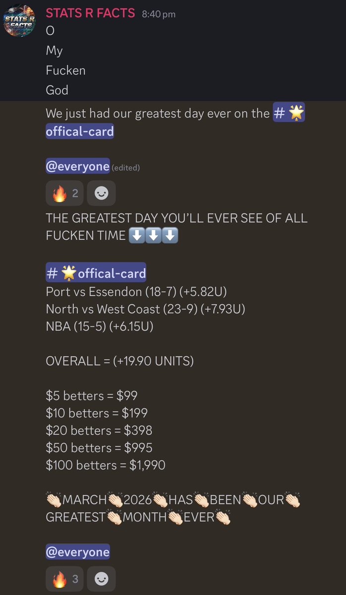 STATS R FACTS tweet media