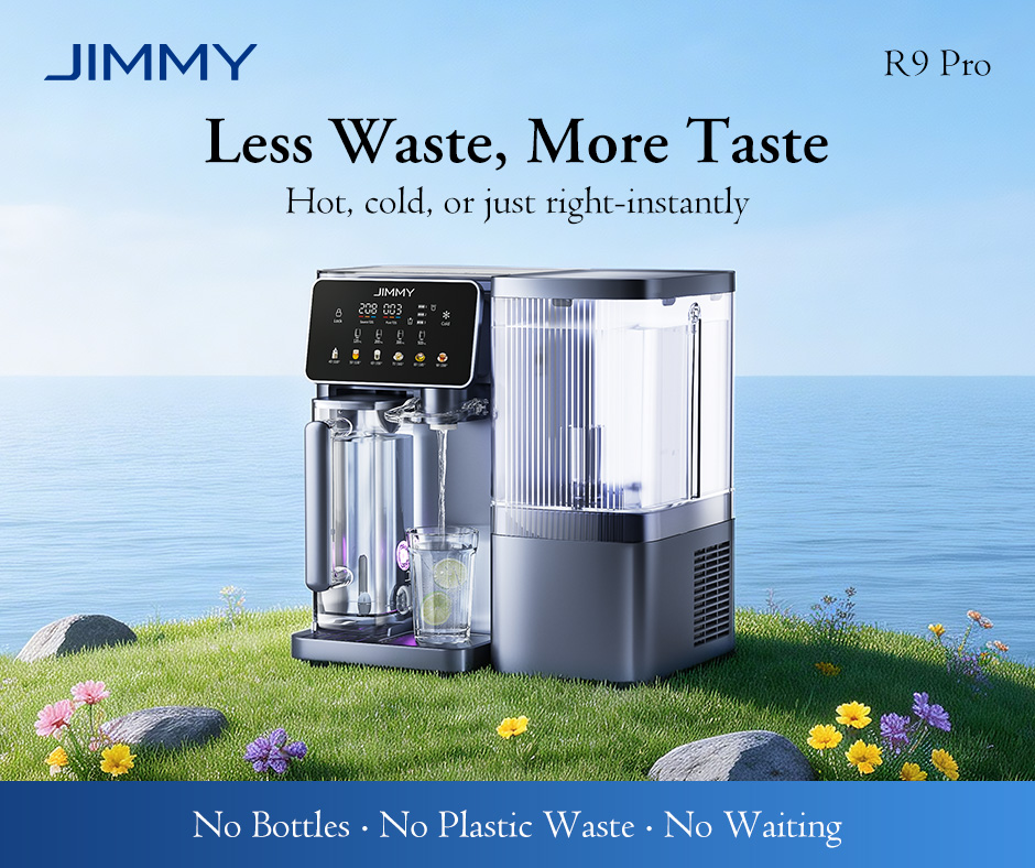 JimmyTechnology's tweet photo. Hot, cold, or somewhere in between — instantly. ❄️☕
Jimmy R9 Pro: pure water at any temp. No bottles. No waste.
#WorldWaterDay #JimmyR9Pro #LessWasteMoreTaste https://t.co/z2szi9w3Kl