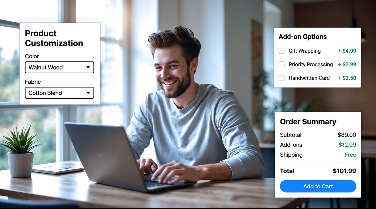 themecomplete's tweet photo. WooCommerce doesn't support paid add-ons, file uploads, conditional fields, or formula pricing out of the box.

For custom/configurable products, that's a serious gap.

We wrote the complete guide to fixing it → https://t.co/MEzpDjMO8N

#WooCommerce #WordPress #eCommerce https://t.co/wwwPLQAY4W