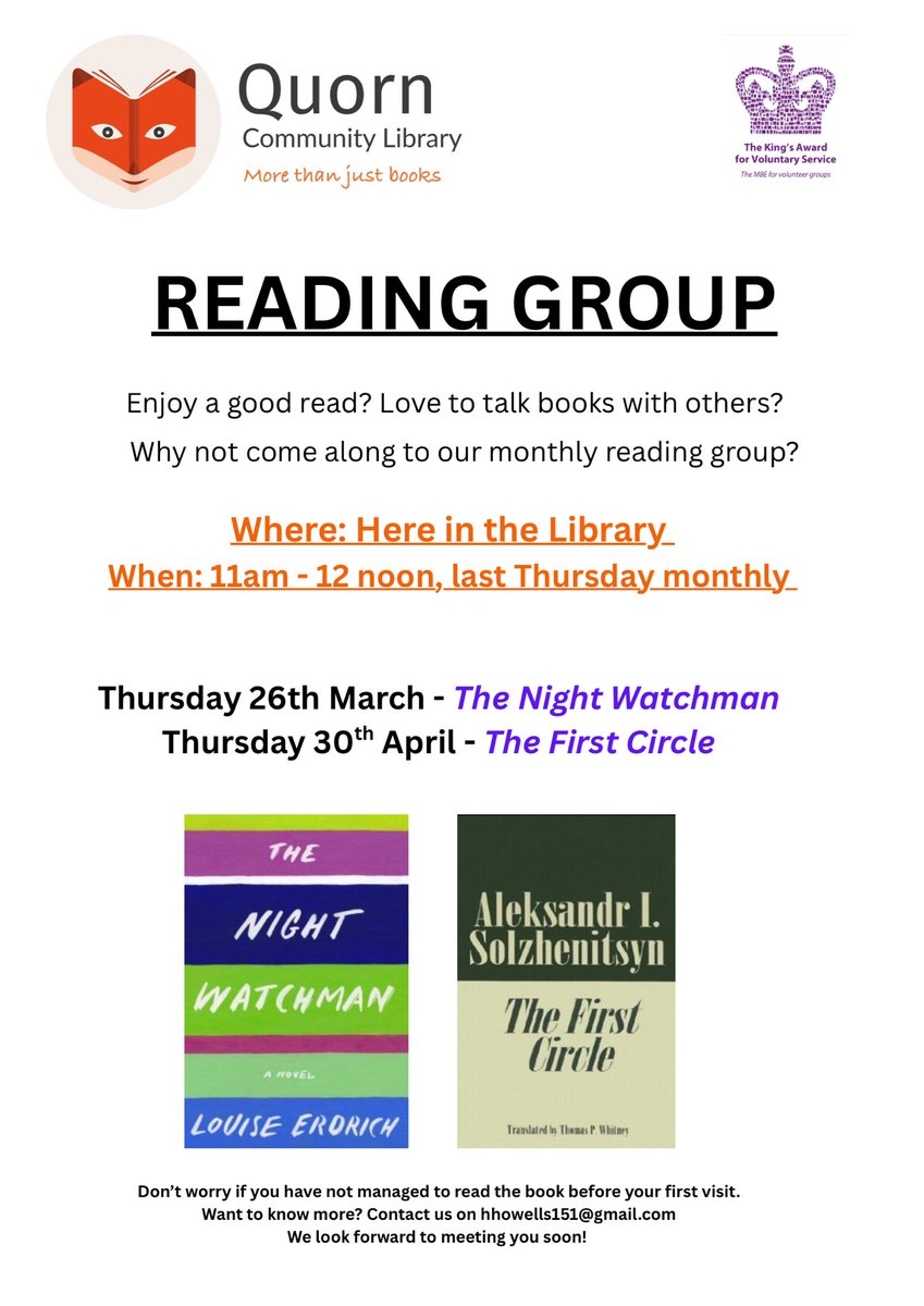 Quorn Community Library tweet media