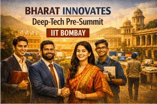 BharatSmil6447's tweet photo. Bharat Innovates Deep‑Tech Pre‑Summit opens at IIT Bombay, showcasing 137 startups across 13 critical technology domains.

#BharatSmiles #IndiaGrowth #DeepTechStartups #IITBombay https://t.co/tQs0MNbmul
