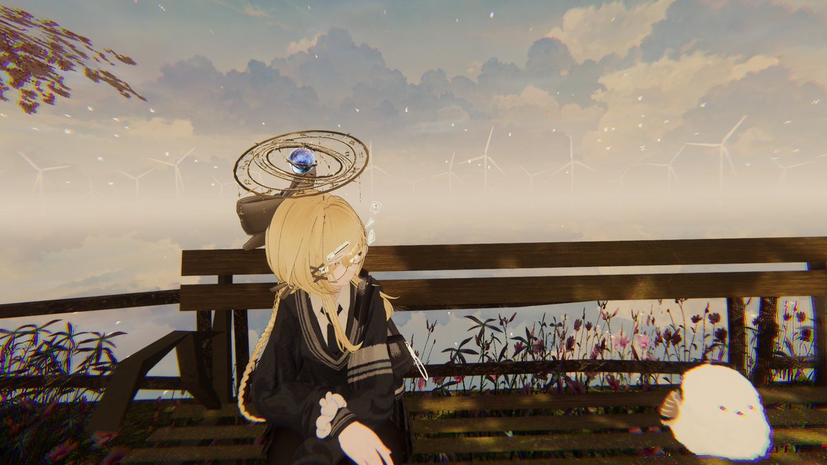 knowled07386640's tweet image. そしてその４、
髪型を #DanaStudio さんの「Mocha Hair」に変えてみた。よく使う髪型なのでちょっと落ち着く♪。
ヘアアクセサリーに #ARCAWORKS さんの「動く！ PixelBoot ヘアアクセサリー」をつけてみた、ヘアアクセサリーというより頭のあたりに浮いてる感じなので雑においても結構良い感じ