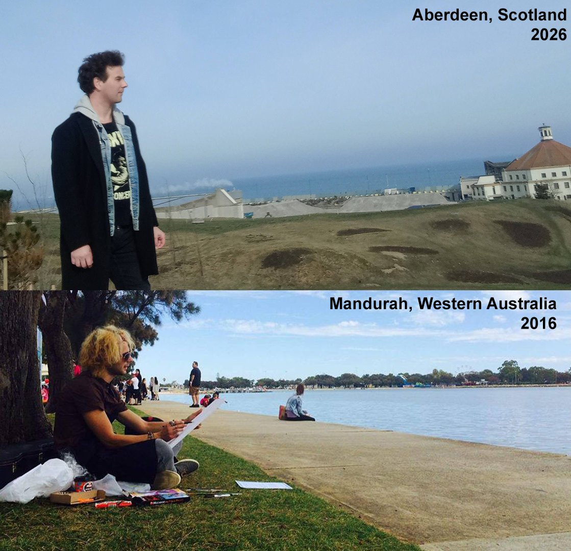 NeyyahGame's tweet image. 10 years apart exactly! Still ever the artist. Life takes us on all sorts of adventures along the way. Not so much the performing muso, now having released my first game, and no longer in Australia, but residing in Scotland. Reflection, change is good! #artistlife #artist #gaming