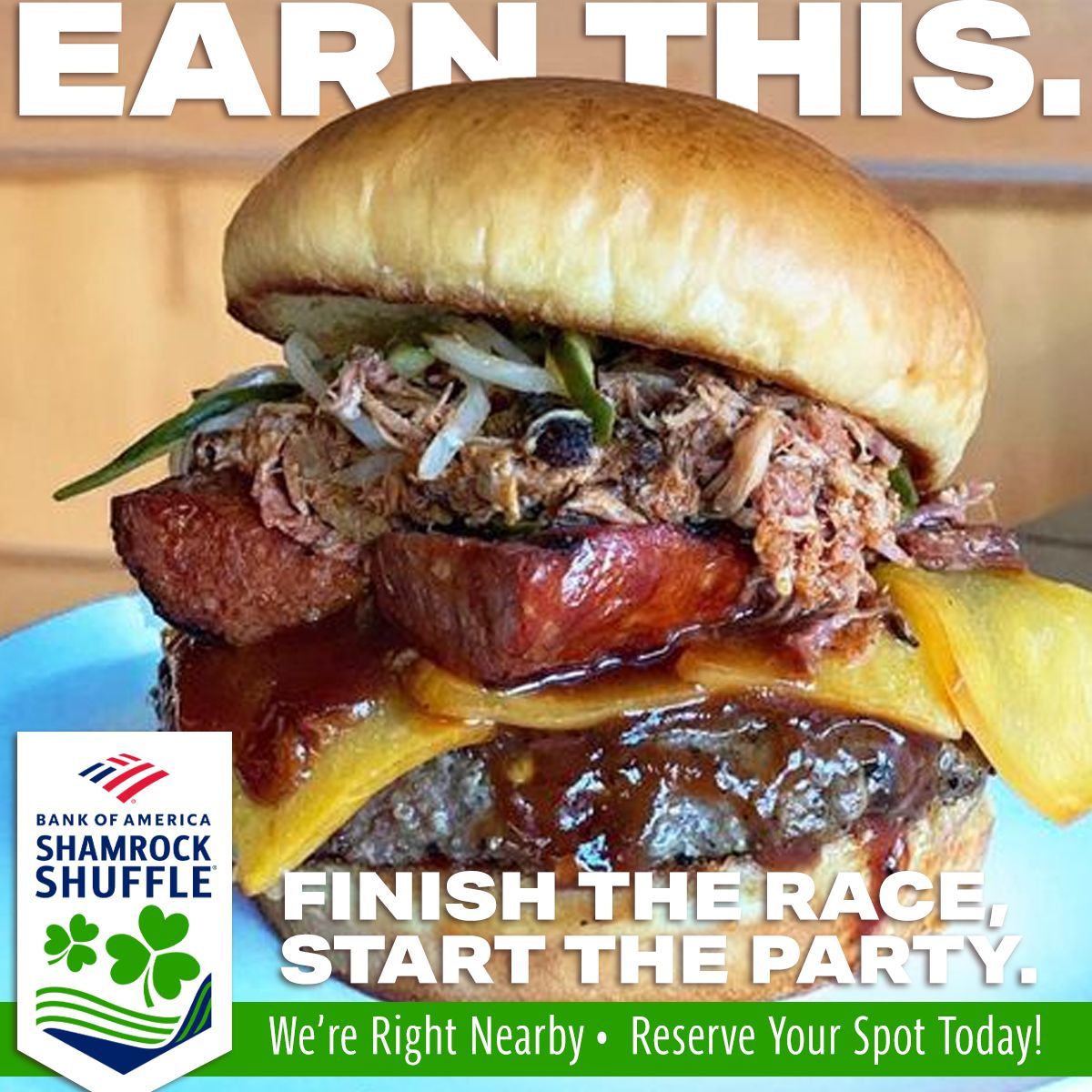 BurgerBarChi's tweet photo. You worked hard - it's time to play hard.
Get warm, get a little boozy, and eat like royalty.
You've earned it.
#shamrockshuffle #BoA #ItsASpringThing https://t.co/ZBXzkxYDOZ