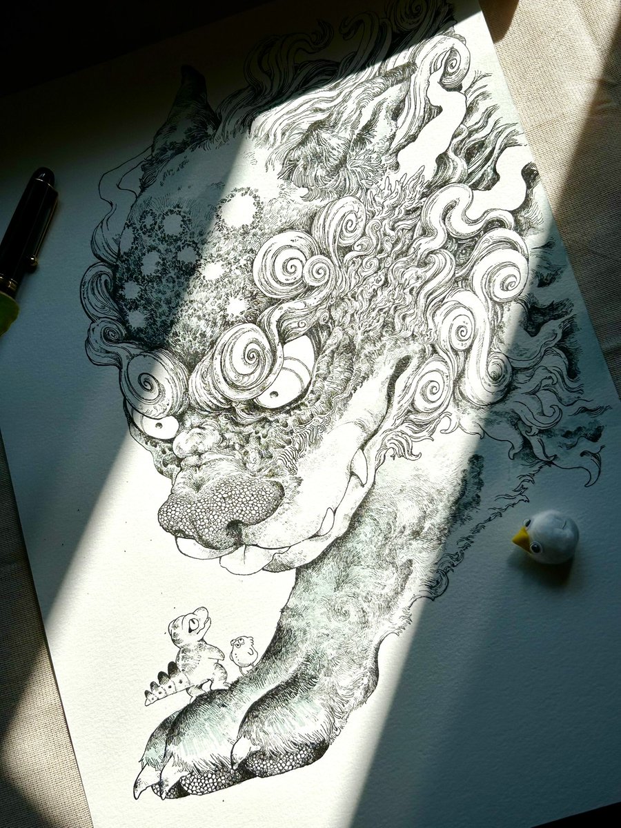 胡桃☀︎ペン画 tweet media