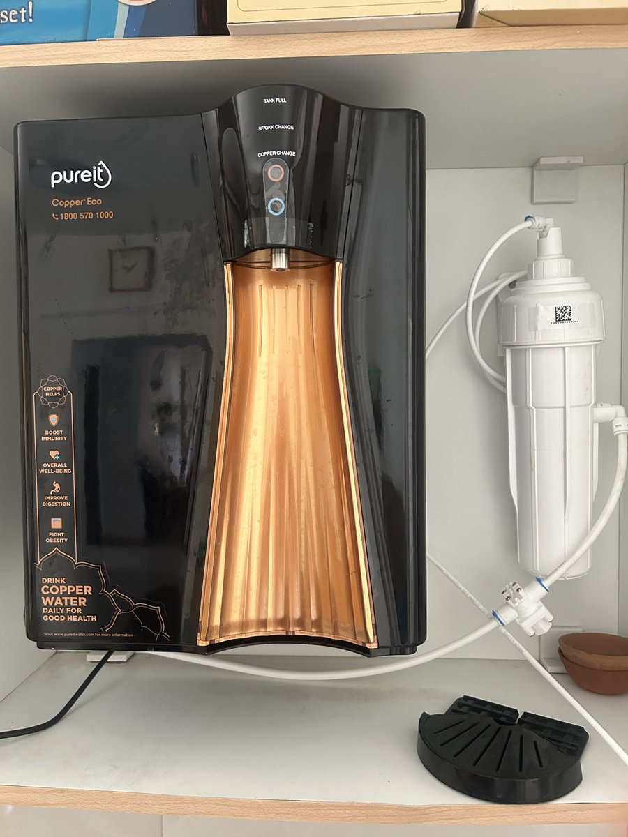 devendra_rawat's tweet photo. After using #aquaguard for 10 years, to try something new, got a top end @Pureit_India purifier. Conked off in 6 days!! 13 Mar installation, 19 Mar gone. Technician today said filter needs change. Are you f*** kidding me ??
@HUL_News 
@EurekaForbes 
@cromaretail 
@ETRetail https://t.co/bO5Bwh00bu