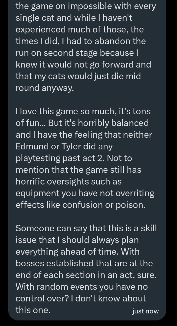 Mewgenics Takes & Confessions tweet media