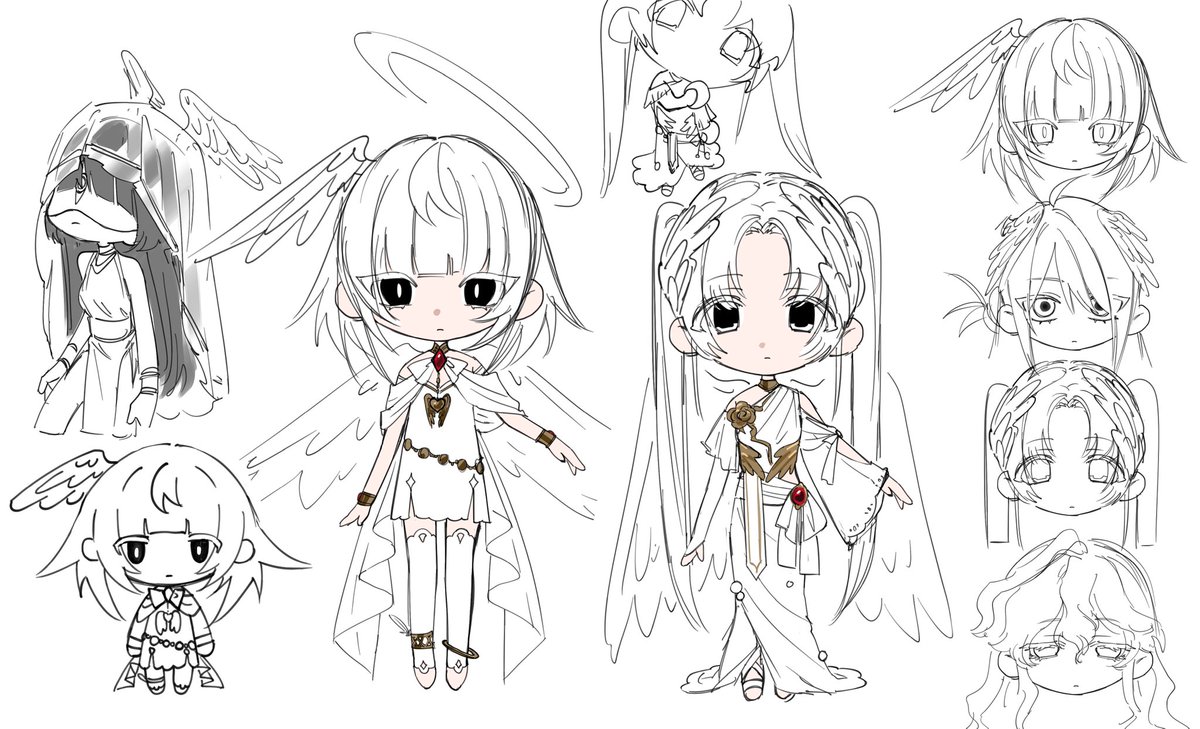 アミダクロニクル(仮)の
キャラデザさんが頑張って主人公のラフを描いてくれました!
かっこいいですね!
#ゲーム制作