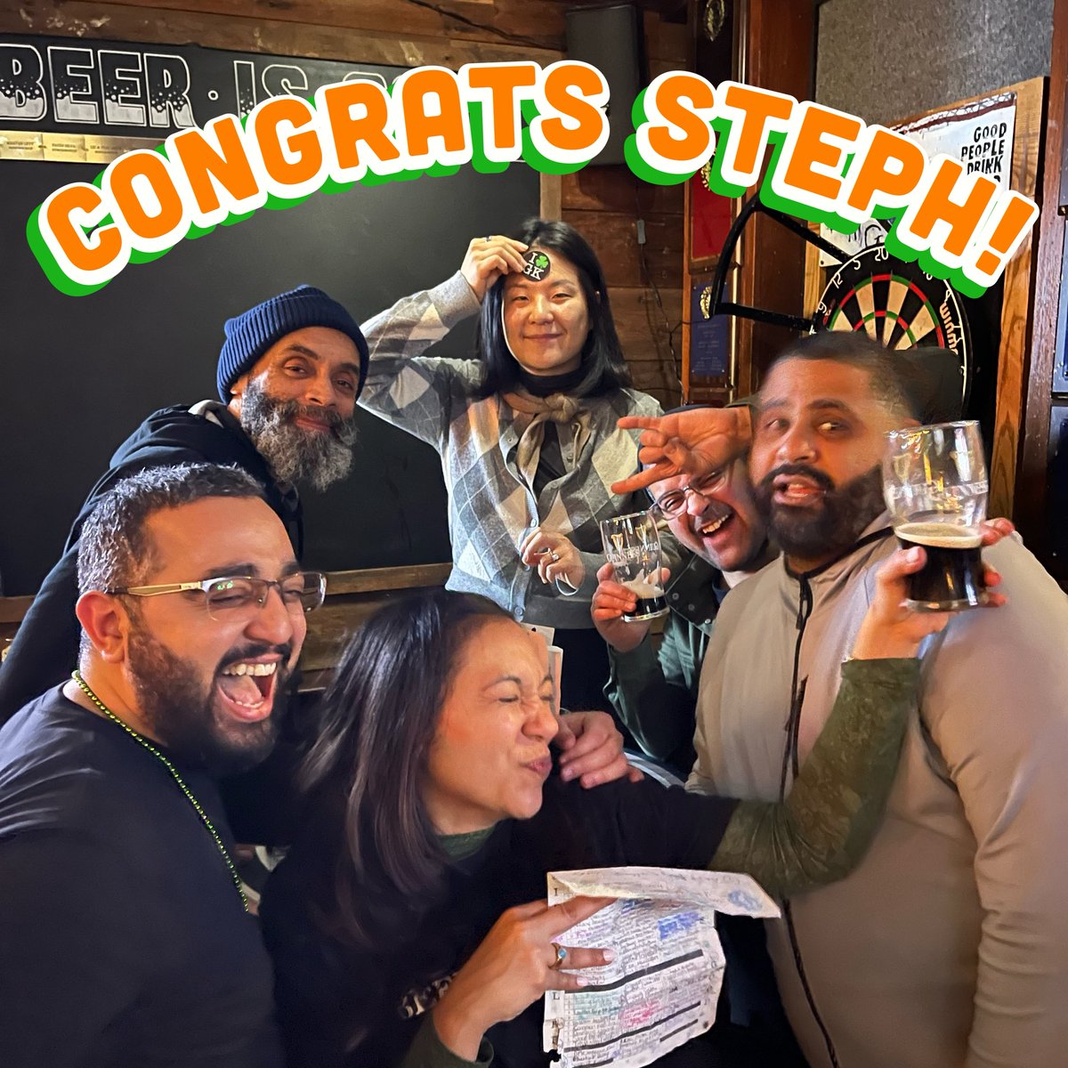 georgekeeleynyc's tweet image. The SECOND new beer club member we welcomed on SPD ☘️ was @mattysmummi who also wrapped up her 💯🍻 with a beer to suit the occasion ~ Guinness! CONGRATULATIONS Steph!  #beerisgood #georgekeeley #gknyc #drinkamongstfriends