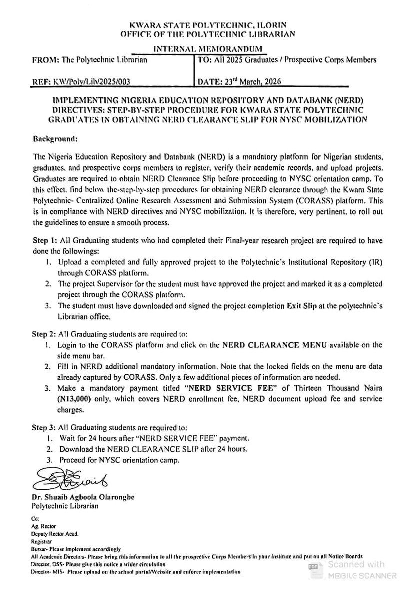 Kwara State Polytechnic tweet media