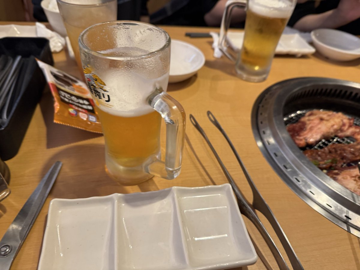 gold_winner's tweet photo. 今日は
久しぶりの焼き肉(o^^o)
美味い😋 https://t.co/F8Ryd2VUIV
