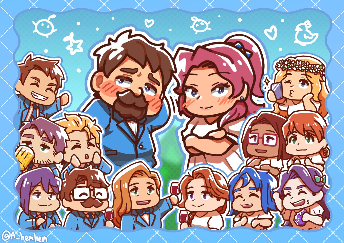 It's a little late but...
Happy Stardew Valley 10th Anniversary!!🎉🎉
also Congrats for new marriage candidates
Clint and Sandy
#StardewValley10thAnniversary
#StardewValley