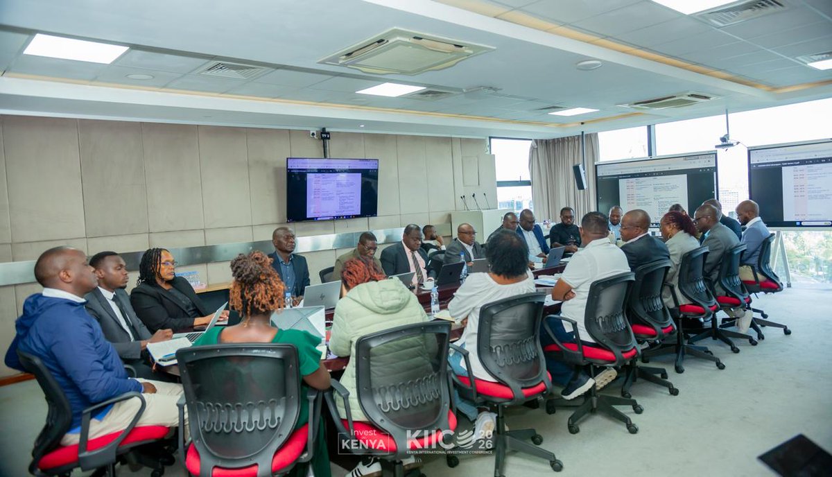 JohnMwendwaOGW's tweet photo. This morning, our leadership team briefed @PSAhassan on progress and priorities for the Kenya International Investment Conference.

With key milestones achieved and preparations accelerating, we remain firmly on course to position Kenya as a premier global investment destination at #KIICO2026

@Investment_Ke 

#InvestInKenya